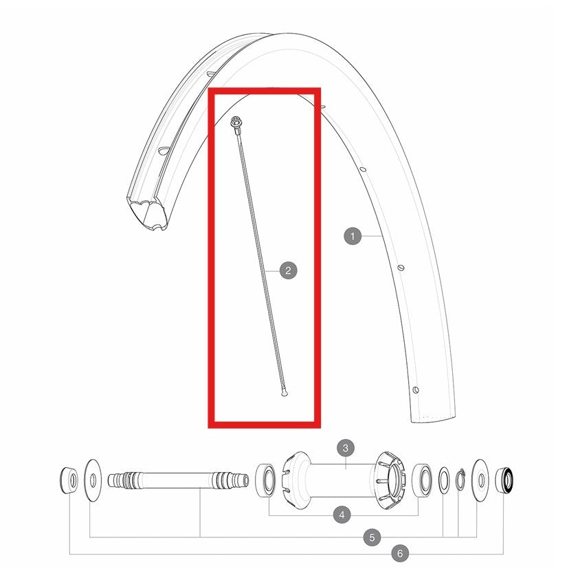 Kit 9 Spokes F MAVIC COSMIC SL 40 271mm