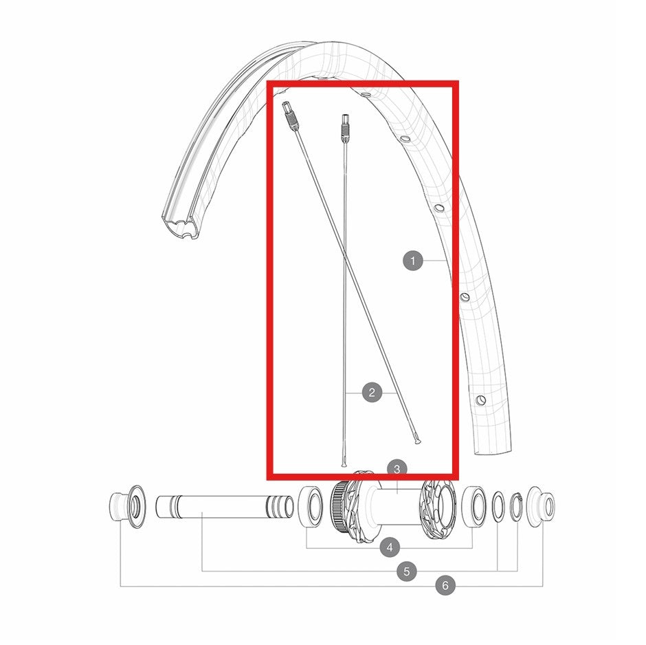 Sæt med 12 egere For/Bag MAVIC KSYRIUM SL DISC AERO 294mm M7/7