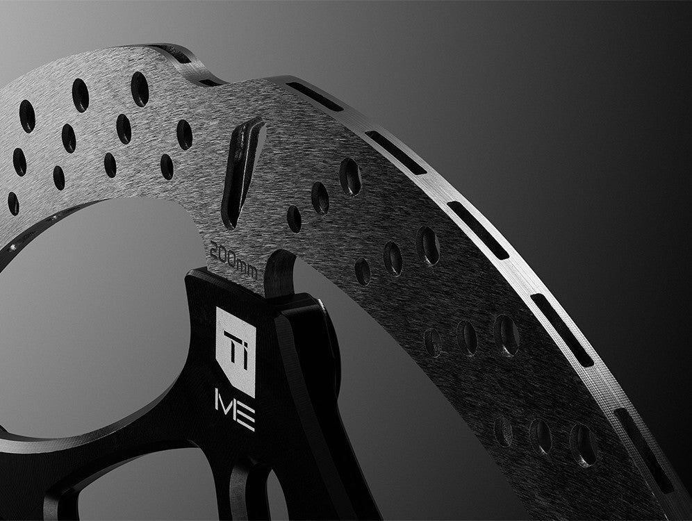 Pair of HOPE TECH 4 EVO V6Ti Brakes with Black Hoses – Black/Gold Limited Edition