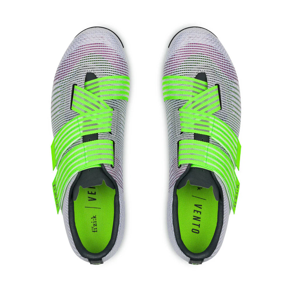 Road Shoes FIZIK VENTO POWERSTRAP AEROWAVE Purple/Green