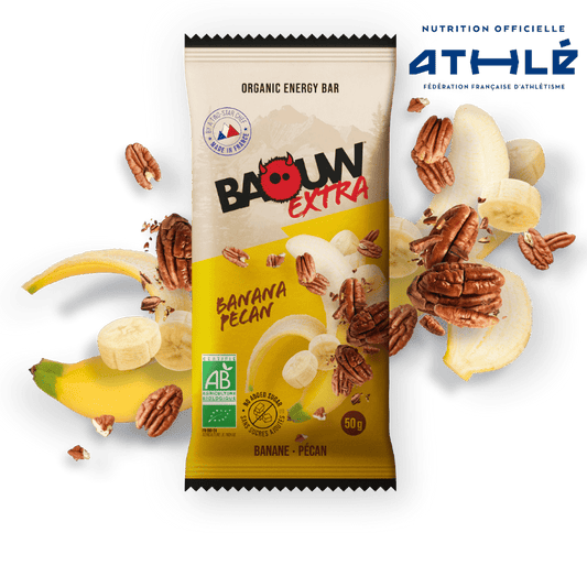 BAOUW BIO EXTRA Banana-Pecan Energy Bar (50g)