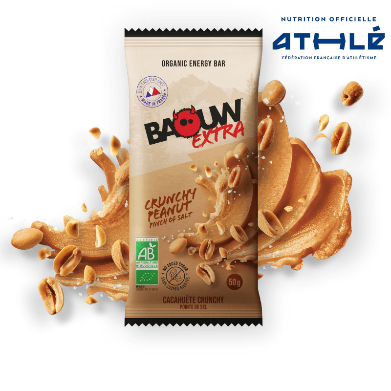 Baton Energetyczny BAOUW BIO EXTRA Cacahuète Crunchy (50g)