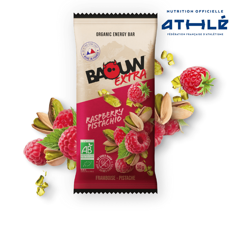 BAOUW BIO EXTRA Raspberry-Pistachio Energy Bar (50g)