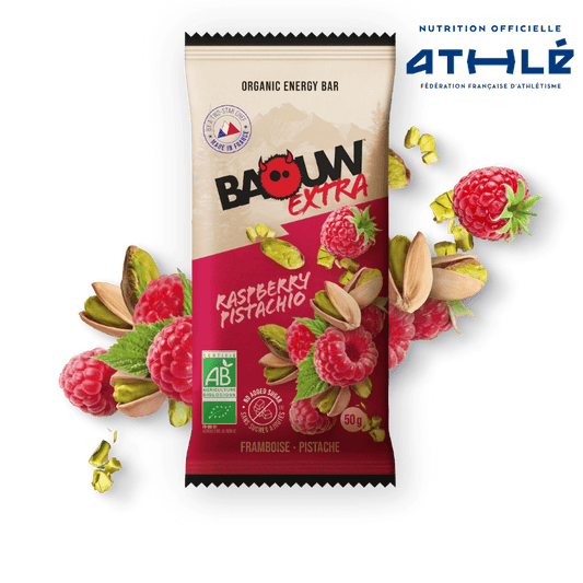 BAOUW BIO EXTRA Raspberry-Pistachio Energy Bar (50g)