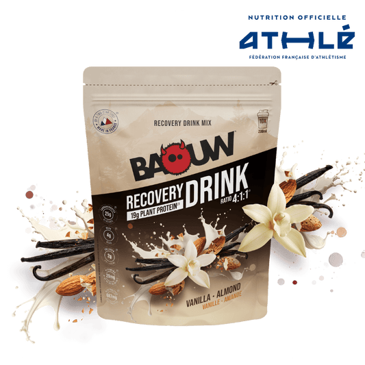 Återhämtningsdryck BAOUW RECOVERY (500g) Vanilj Mandel