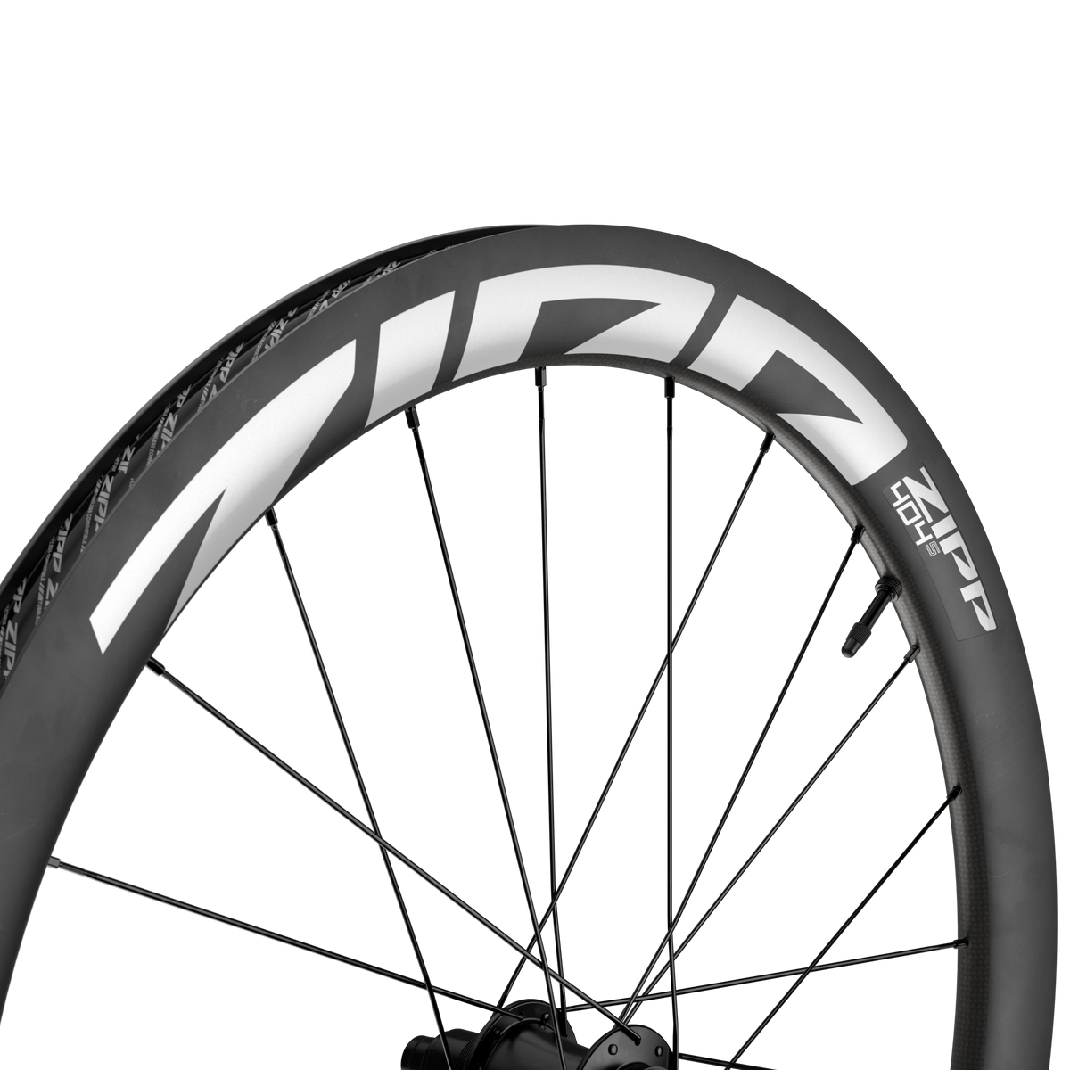 Achterwiel ZIPP 404 S A1 Tubeless Ready (Center Lock) Zwart/Wit