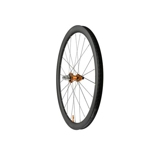 Zadní karbonové kolo HOPE RX40 700C, oranžový náboj Pro 5