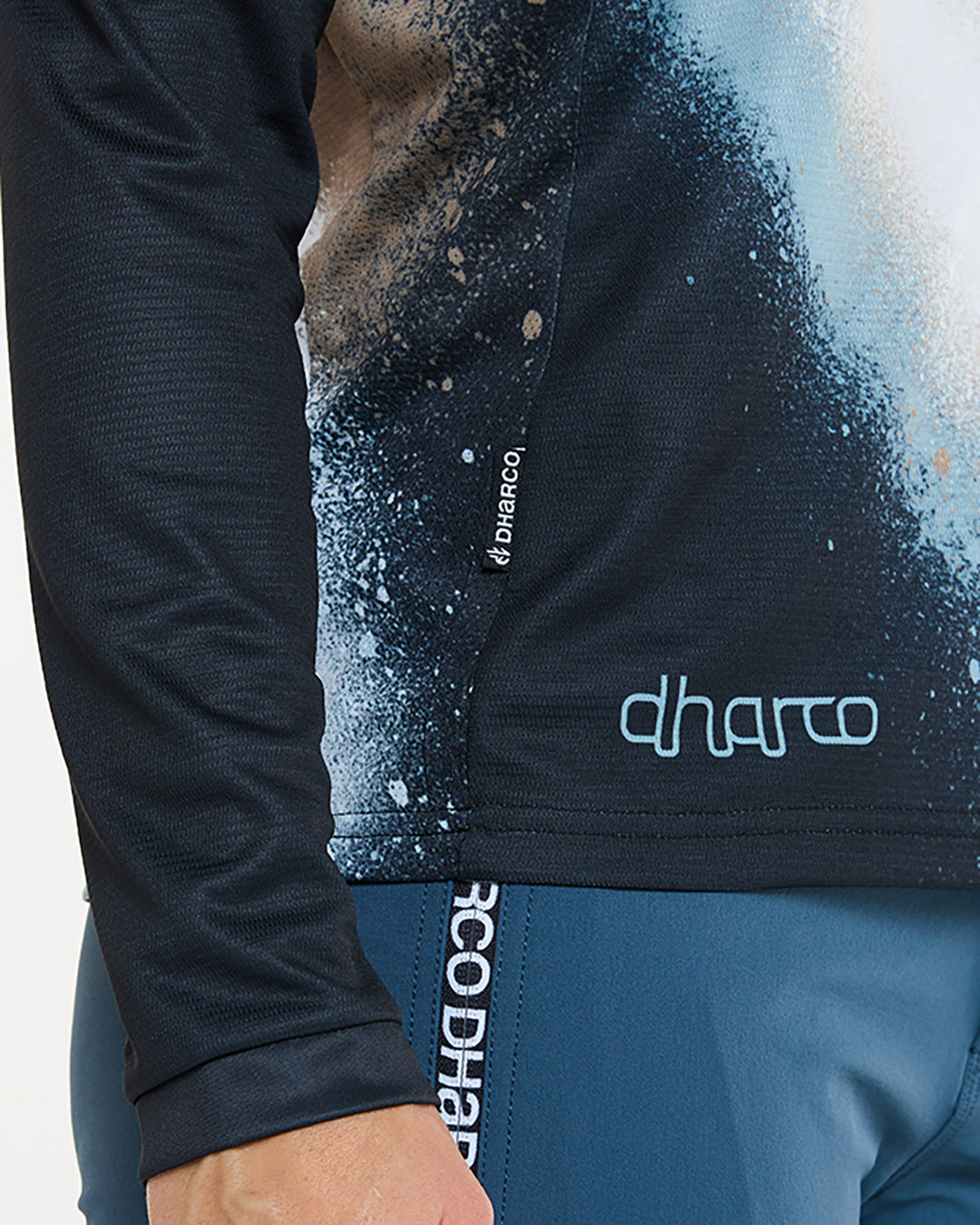 DHARCO GRAVITY GOLDEN STREAK Langærmet trøje til damer Sort/Blå