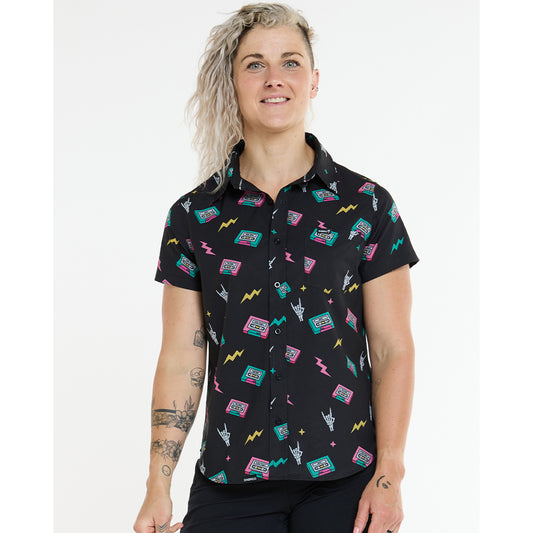 Technisch Shirt DHARCO TECH PARTY MIX TAPE Dames Zwart