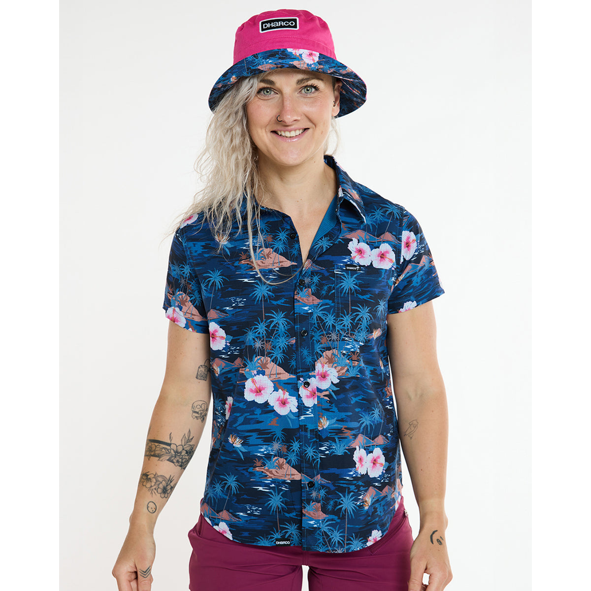 Technisch Hemd DHARCO TECH PARTY OASIS Dames Blauw