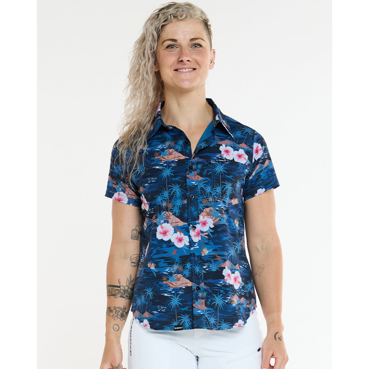 Technisch Hemd DHARCO TECH PARTY OASIS Dames Blauw