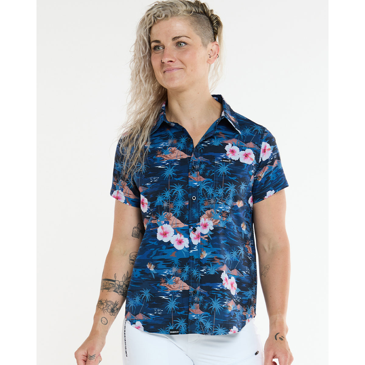 Technisch Hemd DHARCO TECH PARTY OASIS Dames Blauw