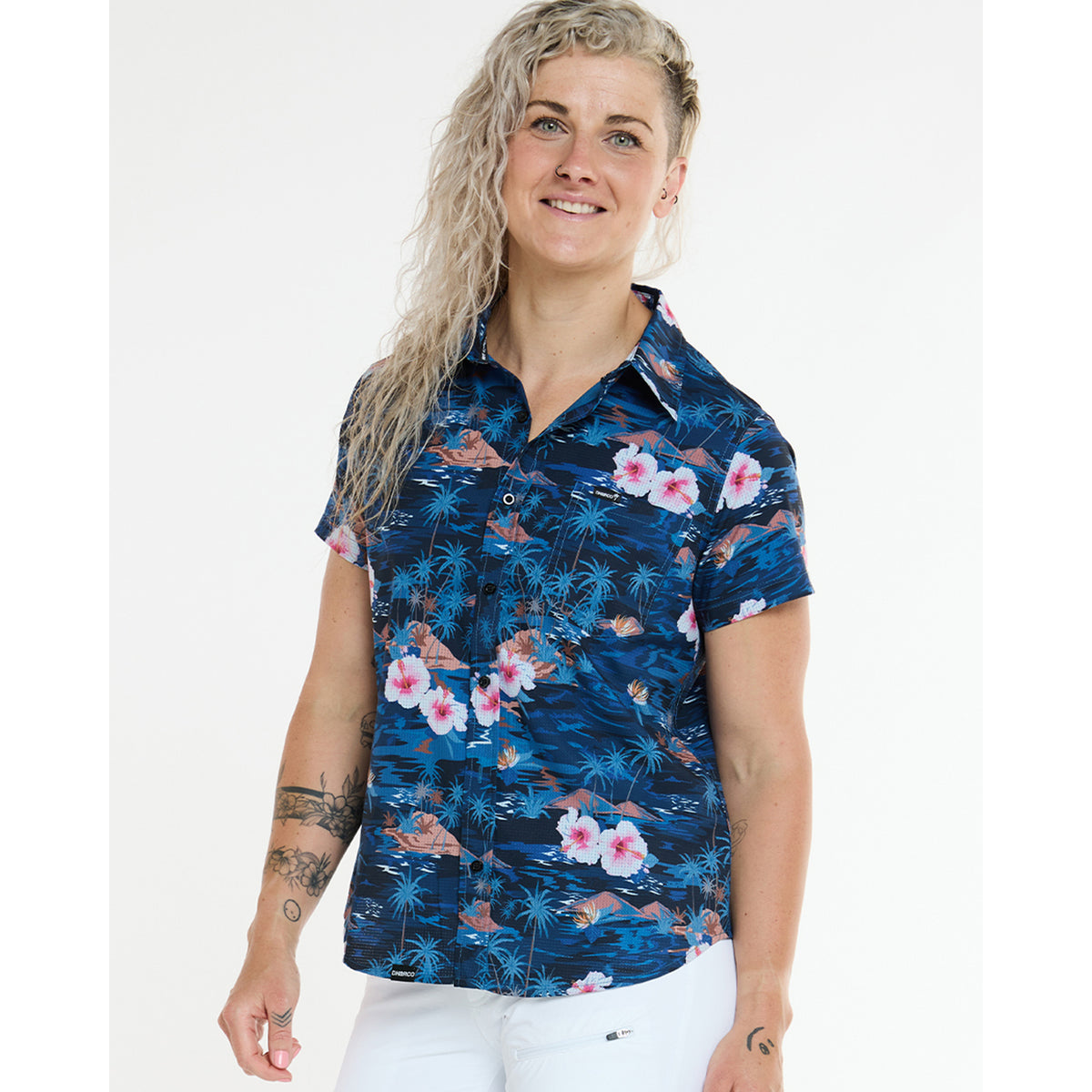 Technisch Hemd DHARCO TECH PARTY OASIS Dames Blauw
