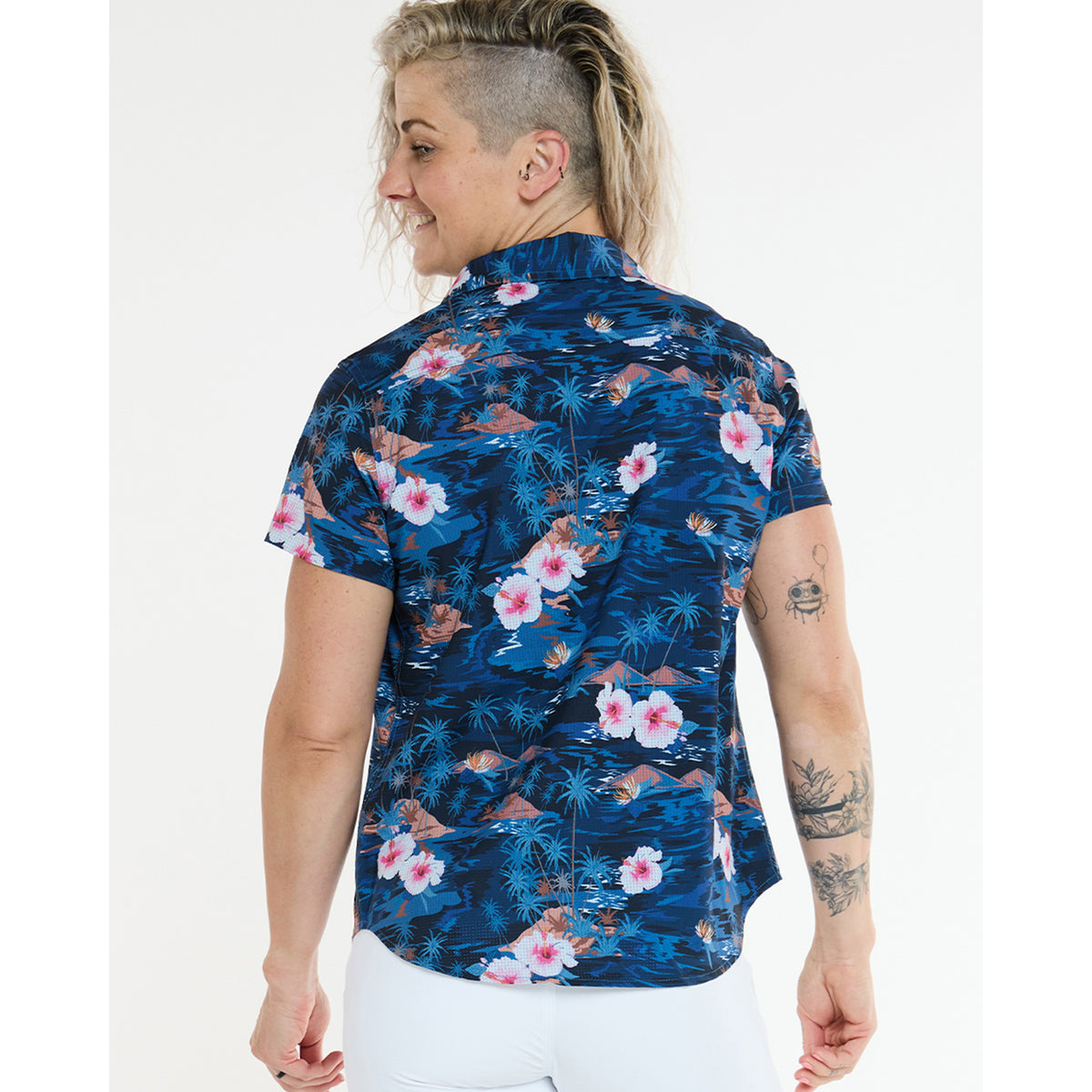 Technisch Hemd DHARCO TECH PARTY OASIS Dames Blauw