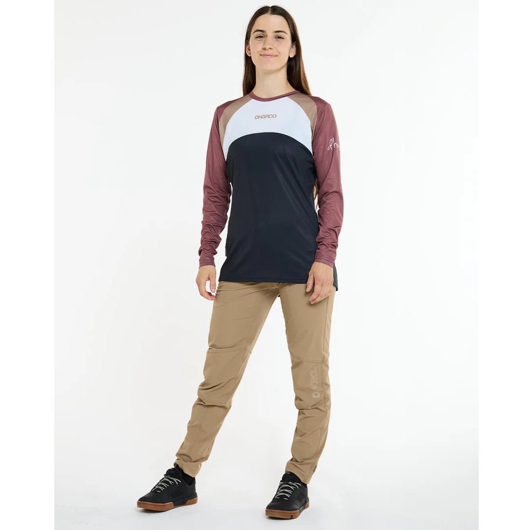 DHARCO RACE LOTUS Langærmet Dame Trøje Sort/Bronze
