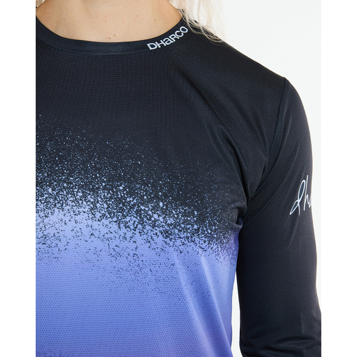 Trøje DHARCO RACE ULTRA VIOLET Lange Ærmer Dame Sort/Lilla