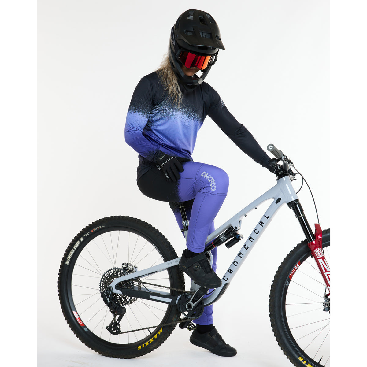 Trøje DHARCO RACE ULTRA VIOLET Lange Ærmer Dame Sort/Lilla