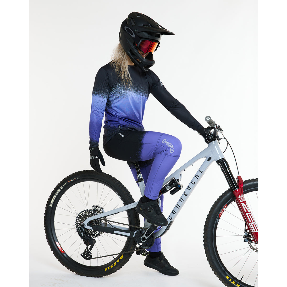 Trøje DHARCO RACE ULTRA VIOLET Lange Ærmer Dame Sort/Lilla