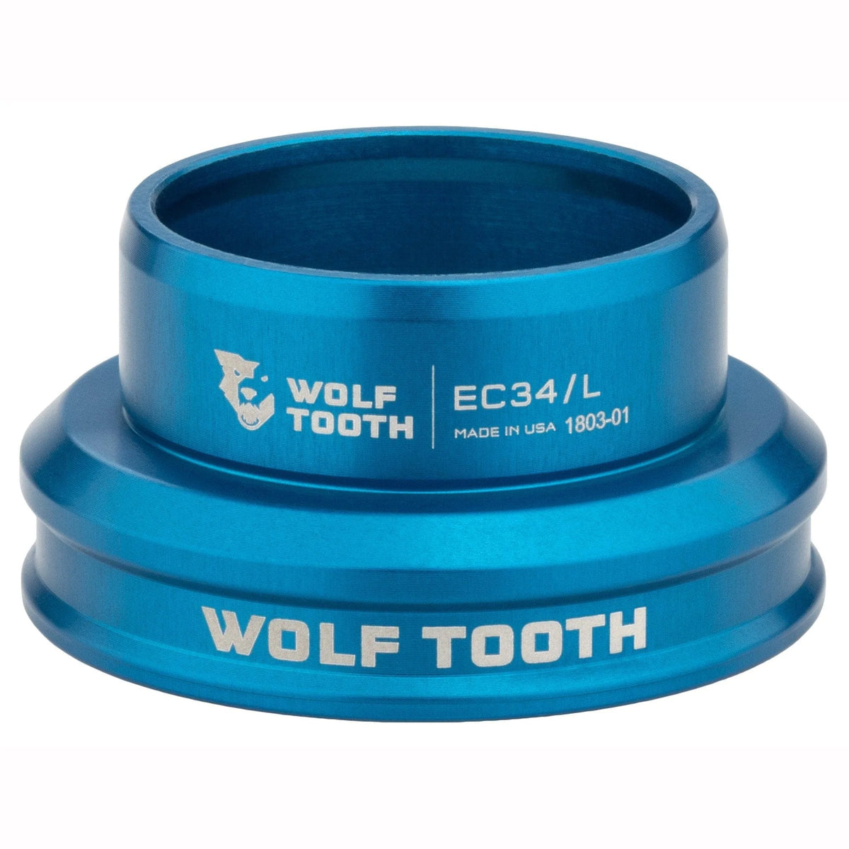 WOLF TOOTH PREMIUM Lower Cup for External Headset 1"1/8 EC34 Blue