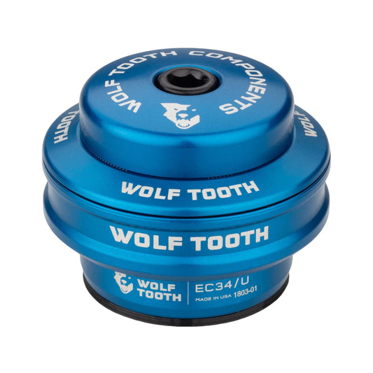 Górna Miseczka Sterowania Zewnętrznego WOLF TOOTH PERFORMANCE 1"1/8 EC34 Stack 16 mm Niebieska