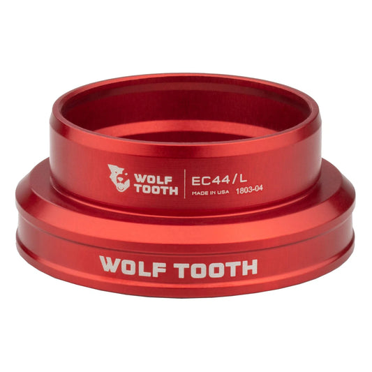 Dolna Miseczka do Zewnętrznego Zestawu Sterowego WOLF TOOTH PREMIUM 1.5" EC44 Czerwona