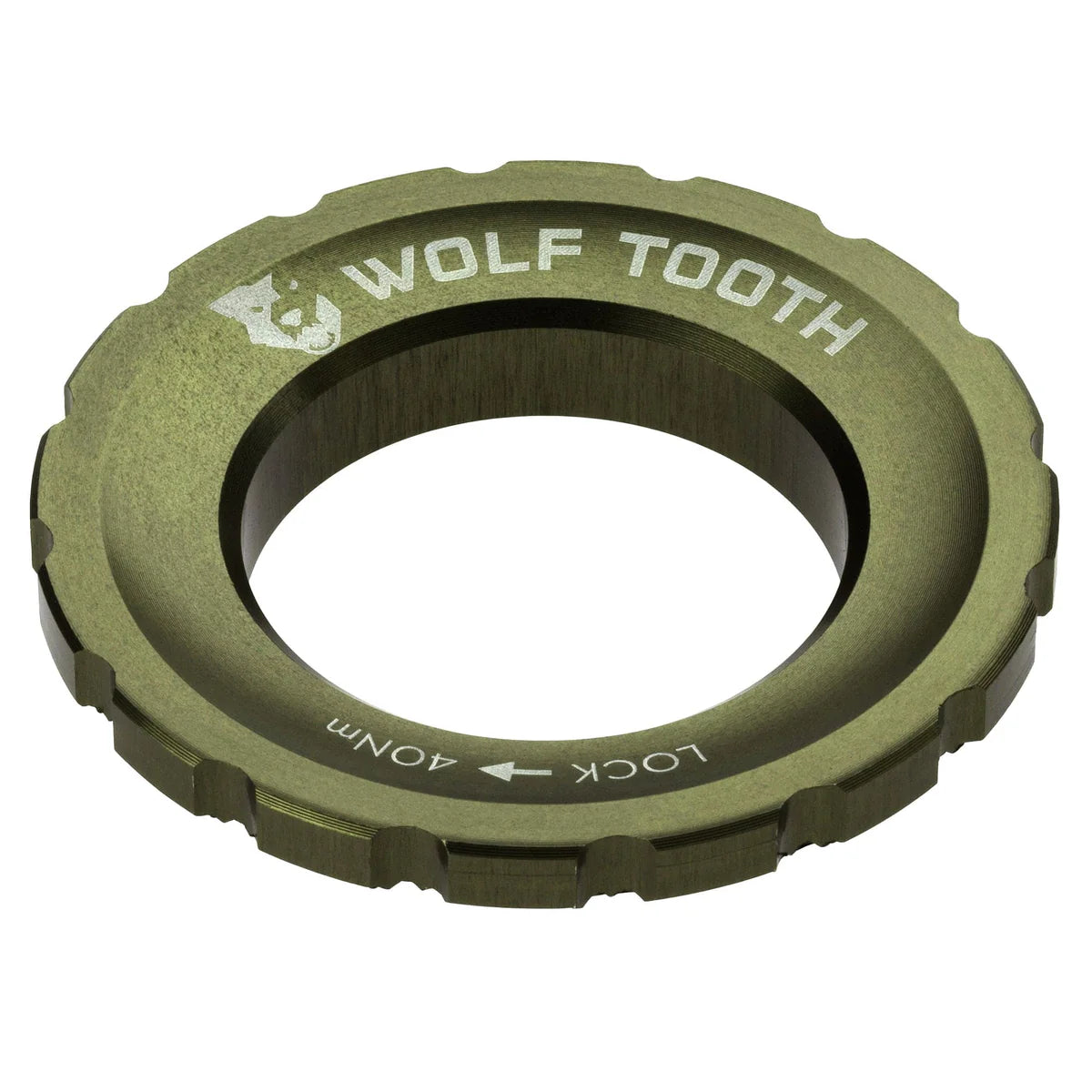 Ulkoinen Centerlock-mutteri WOLF TOOTH Olive
