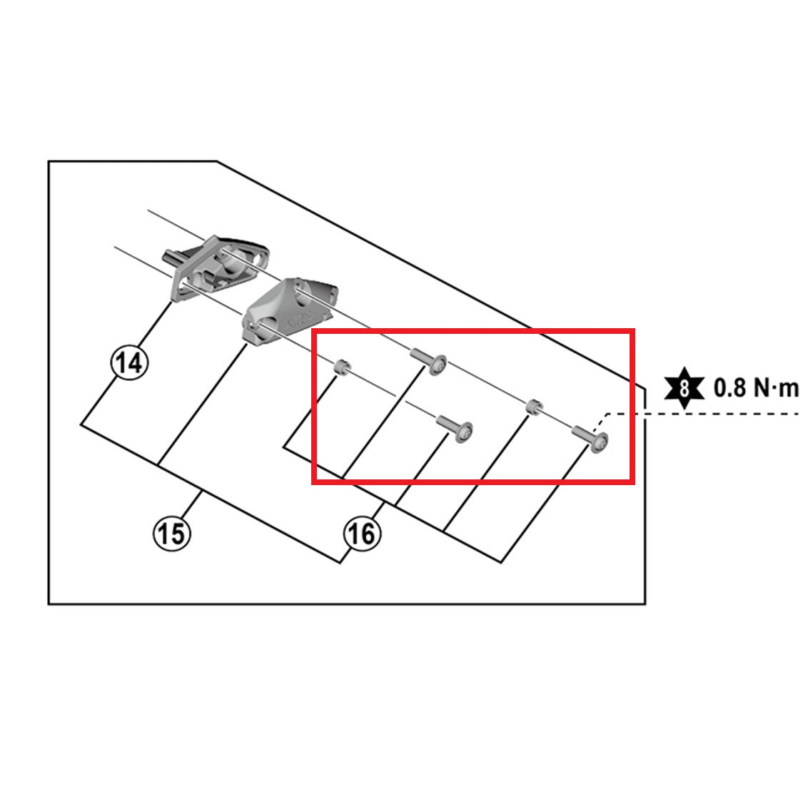 SHIMANO Hood Screw Kit for ST-R9120 Levers