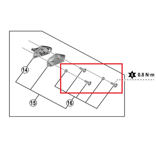 Kåpeskruesæt SHIMANO til Grebarme ST-R9120