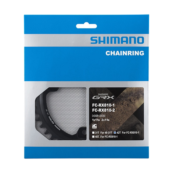 Enkelt Kedjehjul 11V SHIMANO GRX RX810 110mm
