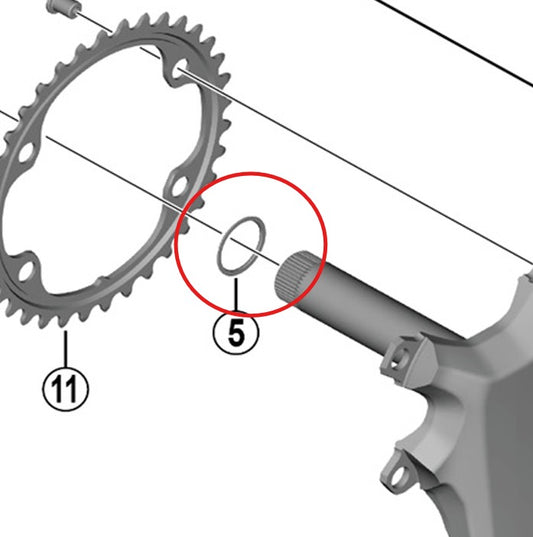 Δακτύλιος για Τριβέλα SHIMANO FC-R9200/8100