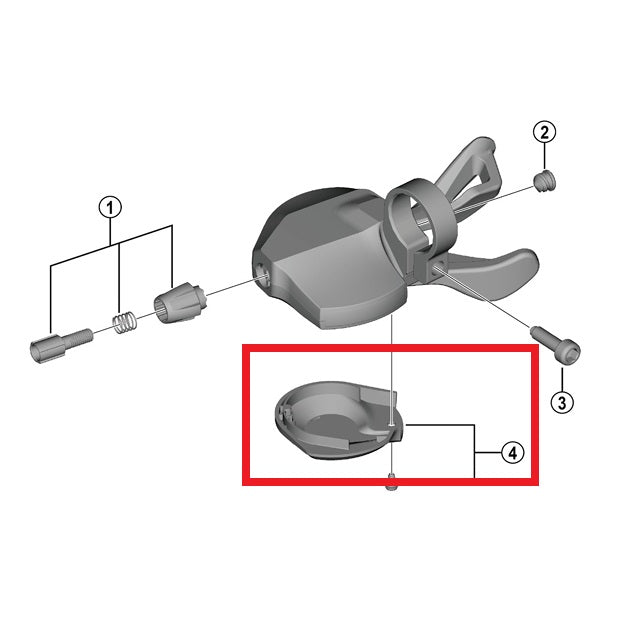 Lower Cover for SHIMANO CUES SL-U6000-10/11R Right Gear Shifter