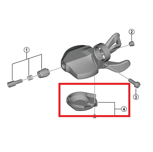 SHIMANO CUES SL-U4010-9R Right-Hand Shifter Lower Cover
