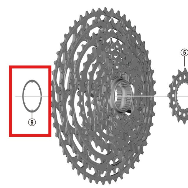 Cienka Podkładka Dystansowa Kasety SHIMANO CS-M9100