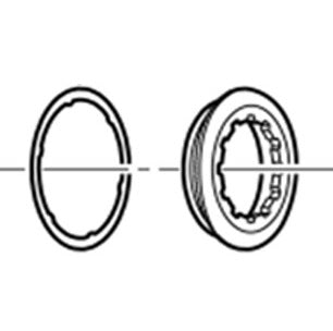 SHIMANO CS-9000 Cassette Lock Ring and Washer