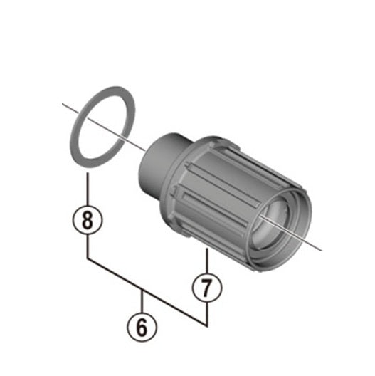 Tělo volnoběhu SHIMANO FH-MT400B typ Shimano HG