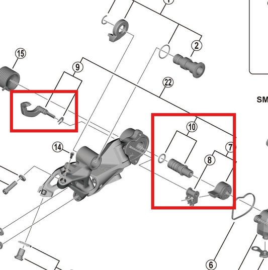 SHIMANO RD-M9120-SGS Cage Stabiliser Kit
