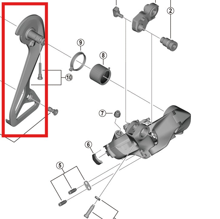 SHIMANO DURA-ACE RD-R9250 External Rear Derailleur Hanger and Mounting Screw