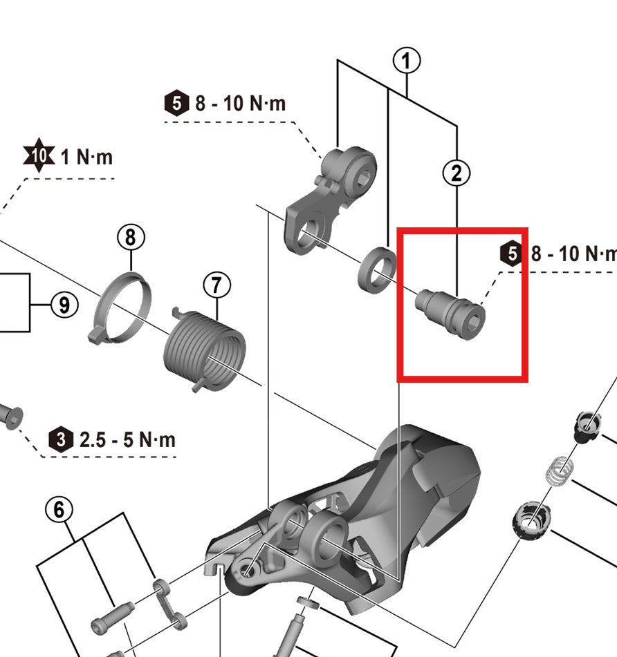Fixing Screw for SHIMANO RD-R7000 Rear Derailleur Hanger