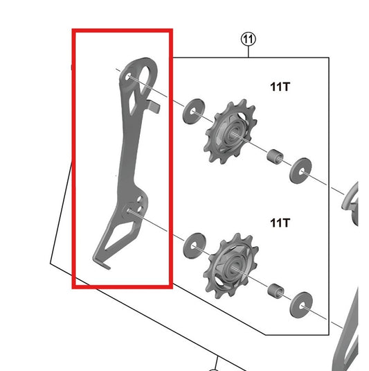 Intern Achterderailleurkooitje SHIMANO RD-R7150