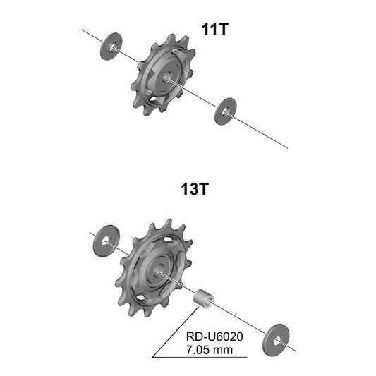 SHIMANO RD-6020 10/11V Bagdæmperskiver