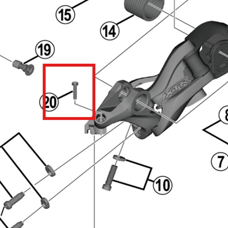 Pokrywa z Języczkiem SHIMANO RD-M9000