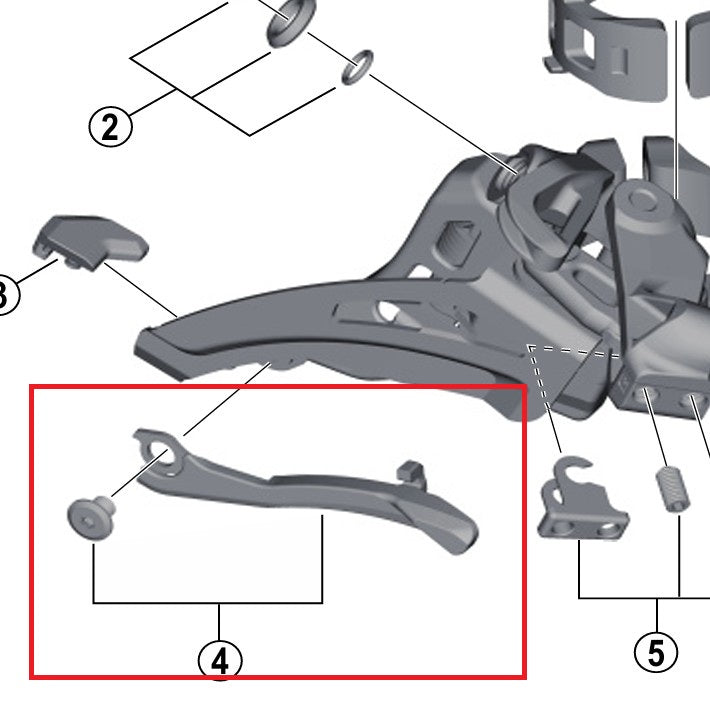 SHIMANO FD-M9025/8025/8020 Front Derailleur Fork Plate