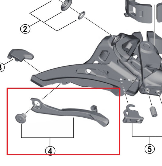SHIMANO FD-M9025/8025/8020 Etupyörän Vaihteen Haarukan Kiinnityslevy