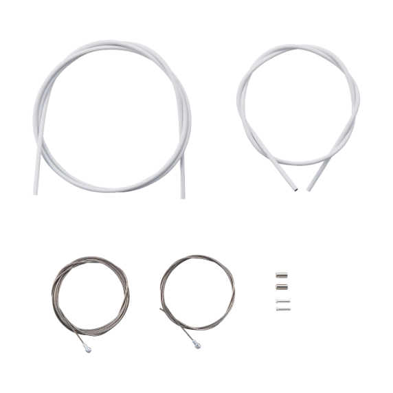 Bremsekabler og -kapper Sæt SHIMANO PTFE Hvid