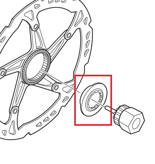 Upínací matice Center Lock SHIMANO Interní SM-RT81