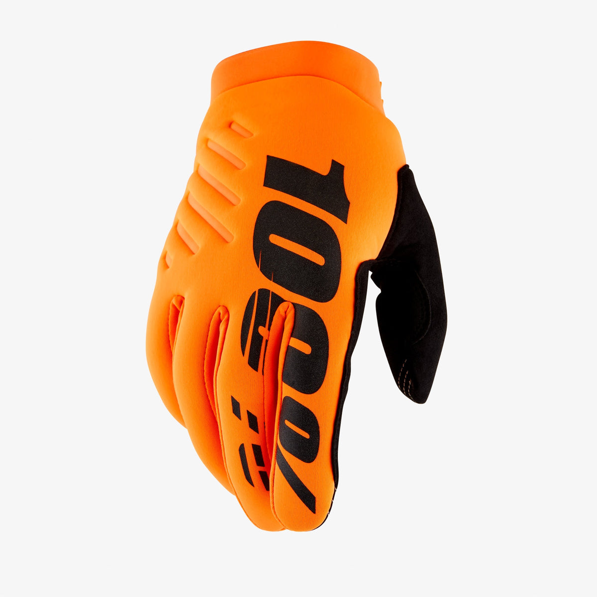 100% BRISKER Junior handsker orange/sort