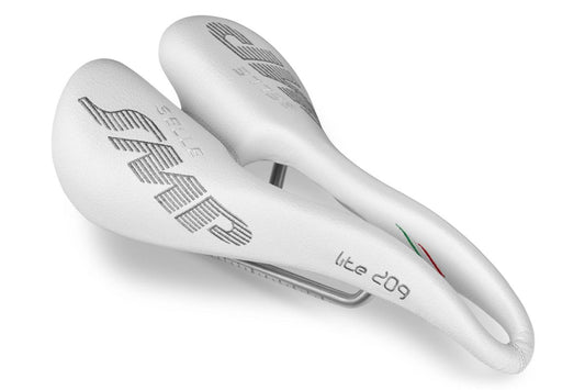 Sadel SMP LITE 209 Bredd 139mm Skenor i rostfritt stål Vit