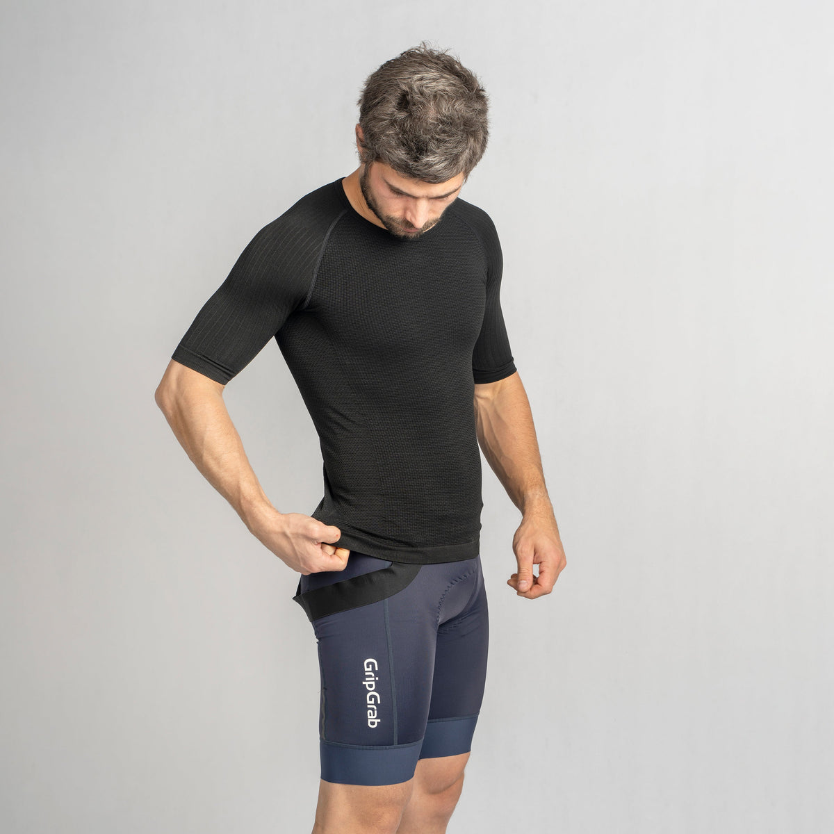 GRIPGRAB PACR SPRING AUTUMN SEAMLESS Short-Sleeve Base Layer Black