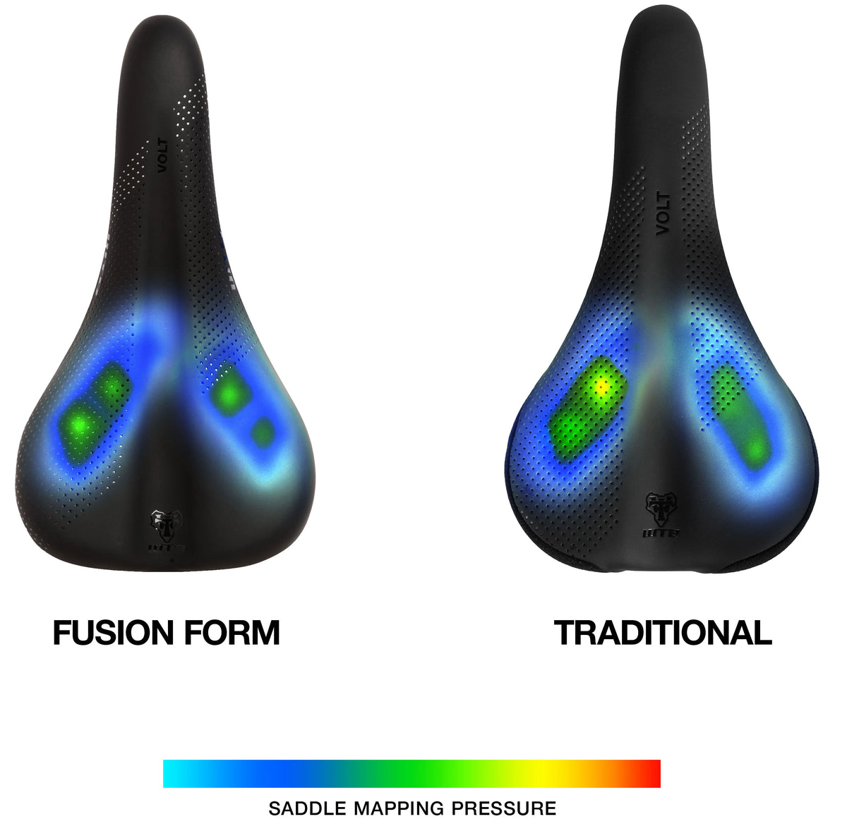 WTB VOLT FUSION FORM Medium 142mm Titanium Rails Saddle