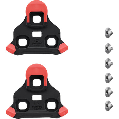 Zestaw Bloków SHIMANO SPD-SLR Czerwony 0° CL-SL100